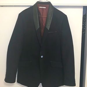 CK black suede/leather dinner jacket.XL/44R